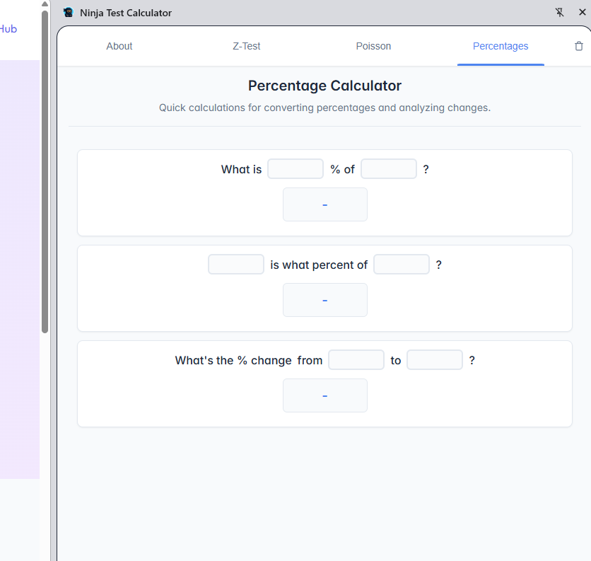 Percentage Calculator